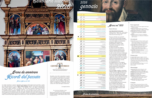 Arona dedica un calendario a Pietro Paolo Petrino da Biumo, sacerdote e cronista del Seicento