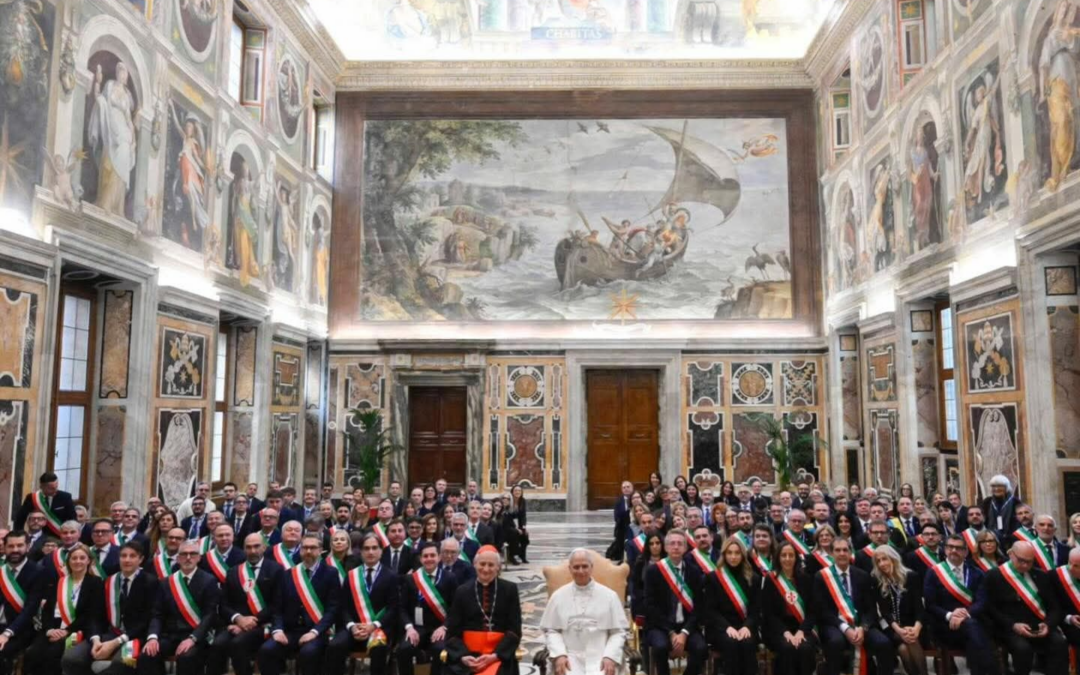 Il sindaco Davide Galimberti ricevuto dal Papa